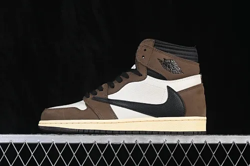 All Categories Air Jordan Jordan Series Basketball Shoes Air Jordan 1 High Travis Scott x Air Jordan 1 High OG AJ1 Reverse Hook Limited Edition CD4487-100
